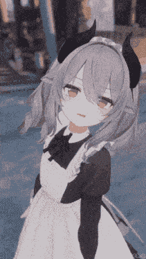 Curious anime girl