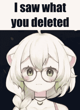 I saw what you deleted