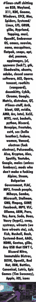 #linux-stuff shitting on everything