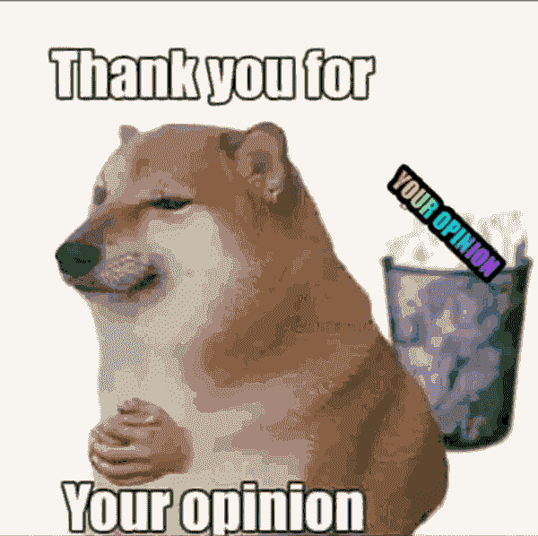 Thanks for your opinion